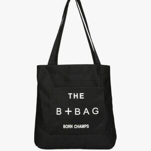 THE + B BAG BORN CHAMPS WOMEN'S SHOULDER TOTE BAG BLACK